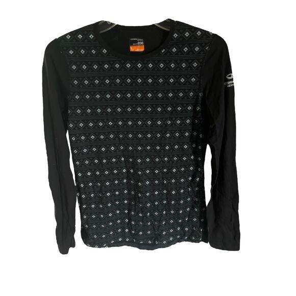 Women Icebreaker Oasis Align Ladies Long Sleeve Top Large Base Layer Merino Wool - Picture 1 of 4